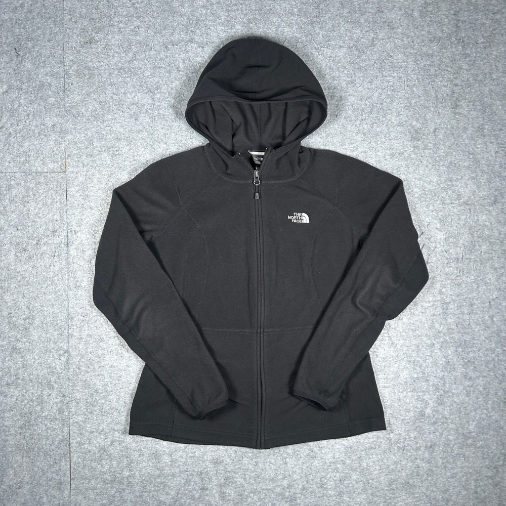 The North Face Jacket Womens S Black Fleece TKA 100 Full Zip Hoodie Activewear